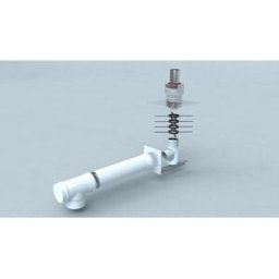 Bertrams Polyline LAS standard kit 2 41STB110-2 DN 110/160, installation sur arbre, bouche VA