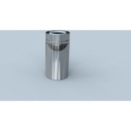 Tuyau Bertrams Polyline LAS 42RL1000-A80 1000 mm, DN 80/125, extérieur, acier inoxydable