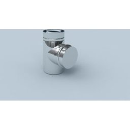 Élément d'inspection Bertrams Polyline LAS 42RE-A80 DN 80/125, extérieur, acier inoxydable