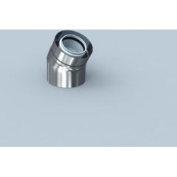Bertrams Polyline LAS coude 42BG30-A80 angle 30°, DN 80/125, extérieur, acier inoxydable