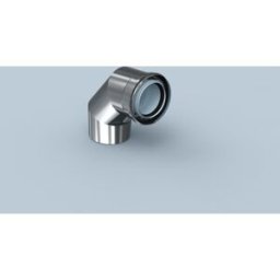 Bertrams Polyline LAS coude 42BG87-60 DN 60/100, 87°, intérieur, acier inoxydable