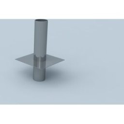 Rallonge de tête de cheminée Bertrams Ewr 21KV500-200-2 Ø 200 mm, simple paroi, 500 mm, extrémité d'insertion ronde, acier inoxydable V4A