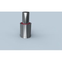 Bertrams Polyline LAS élément de sortie 42ME-A60 DN 60/100, sans alimentation en air externe, acier inoxydable