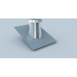 Bride d'étanchéité de toiture Bertrams Polyline LAS 42DE45VA80 pour pentes de toit de 30 à 45°, DN 80/125, acier inoxydable