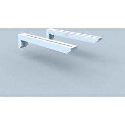 Bertrams Polyline LAS support mural 41K150 distance murale jusqu'à 150 mm, pour DN 80/125, blanc