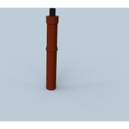 Fixation de toit Bertrams Polyline LAS 41DAK1000-80T DN 80/125, terre cuite, 1000 mm au-dessus du toit