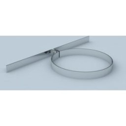 Support de chevron Bertrams Polyline LAS 41SP60 DN 60/100, acier inoxydable