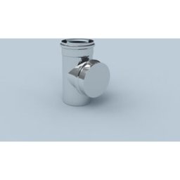 Élément d'inspection Bertrams Polyline LAS 42RE80 DN 80/125, intérieur, acier inoxydable