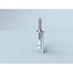 Bertrams Polyline LAS pack de base centrale de chauffage de toit 41KPDHZF80VA toit plat 0-15 degrés, DN 80/125, acier inoxydable