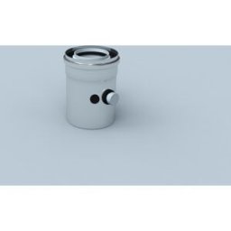 Élément de mesure Bertrams Polyline LAS 42RLM80 DN 80/125, intérieur, avec deux ouvertures de mesure, acier inoxydable