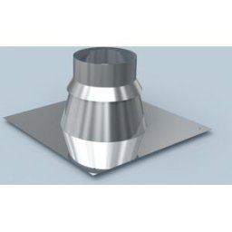 Bertrams Polyline LAS bride pour toit plat 41FL15-110VA DN 110/160, 0-15°, acier inoxydable