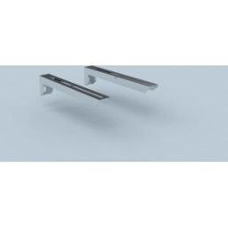 Support mural Bertrams Polyline LAS 42K50-80 DN 80/125, distance au mur jusqu'à 50 mm, acier inoxydable