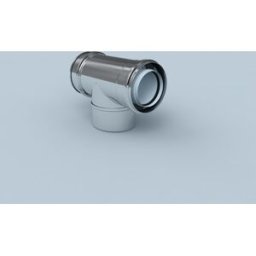 Bertrams Polyline LAS coude d'inspection 42RB87-110 DN 110/160, 87°, intérieur, acier inoxydable