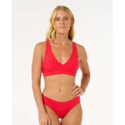 Rip Curl Haut de Maillot de bain Bonnet D+ Premium Surf Rouge Hibiscus XS Female