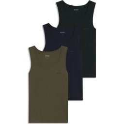 Boss T-shirt Sans Manches 10271762 3 Unités Open Miscellaneous S Homme