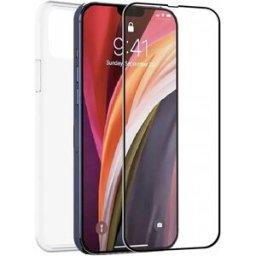 Muvit For Change Coque De Téléphone Iphone 14 Plus Screen Protector+ Silicone Black One Size unisex