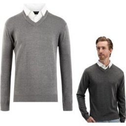 Milanoro - Pull homme à col chemise - Gris foncé - S