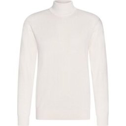 Cappuccino Italia - Pulls Hommes Col roulé Off White - Blanc - Taille M