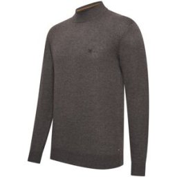 Cappuccino Italia - Pull Novara col roulé pour homme - Gris - Taille M