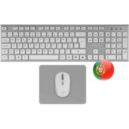 Tacens Clavier Et Souris Zenithwpt White / Grey One Size unisex
