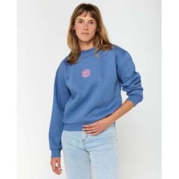 Rip Curl Sweat Col Rond Icons of Surf Relaxed Bleu clair de lune XS Female