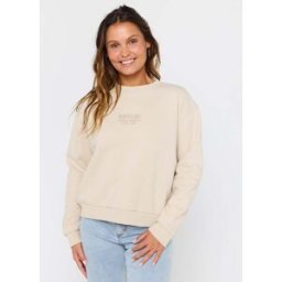 Rip Curl Sweat col rond décontracté Surf Staple Naturel XL Female