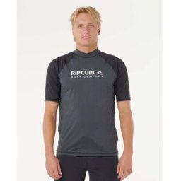 Rip Curl T-shirt anti-UV Shock UPF50 manches courtes Noir Marbré L Male