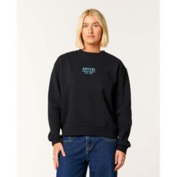 Rip Curl Sweat col rond décontracté Surf Staple Noir M Female