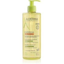 A-Derma Exomega Control Huile Lavante Émolliente huile de douche adoucissante pour peaux sèches à atopiques 500 ml
