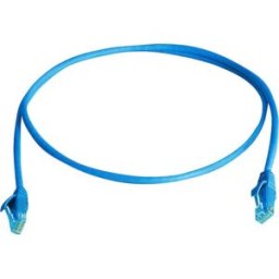 Telegärtner 100008053 RJ45 Câble réseau, câble patch CAT 6 U/UTP 0.50 m bleu ignifuge, sans halogène 1 pc(s)