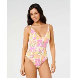 Rip Curl Maillot de bain une pièce couverture complète Topanga Geo Multicolore M Female