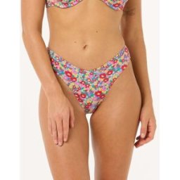 Rip Curl Bas de Maillot de bain culotte taille haute Las Flores Multicolore 2XS Female