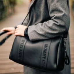 Childhome Sac à langer Mommy Club signature noir