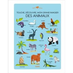 Touche, découvre, mon grand imagier des animaux Claire Wortemann Fleurus