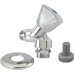 Robinet d'arrêt d'appareil 1/2" AquaCraft YRBA61001000122 pour machine à laver et lave-vaisselle, chromé
