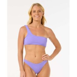 Rip Curl Haut de Maillot de bain Bandeau à une bretelle Custom Rib Violet L Female