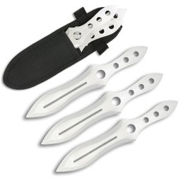 Lot 3 couteaux de lancer 20,2cm full tang ALBAINOX