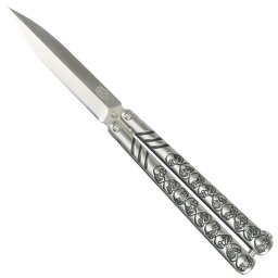 Couteau papillon balisong 23cm Squelette SCH