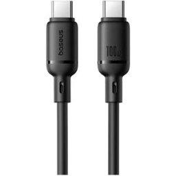 Baseus Câble Usb-c Soyeux 1 M Black One Size unisex