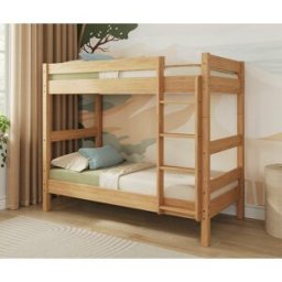 Ma Chambre d'Enfant Lit superposé enfant Wood Ciré miel 90x190 cm