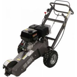 BlackStone SG 420 L - Rogneuse de souches - Moteur Loncin de 420 cm3 - Disque de coupe avec 8 marteaux en carbure de tungstène