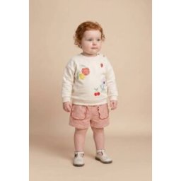 BOUT'CHOU Sweat brodé en coton BIO GOTS 24 mois