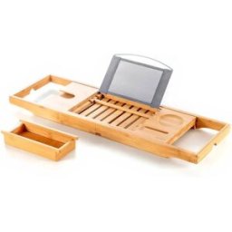 Innovagoods Plateau De Bain Extensible En Bambou Trayth Bamboo One Size