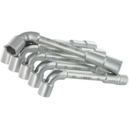 Var Outil Set Of 6 Angled Open Socket Wrenches 13-19 Mm