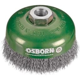 OSBORN BROSSES OSBORN - Brosse coupe, fil acier inox ondulé avec filetage ou alésage pour meuleuses d'angle. Diamètre 80mm - 6133630002