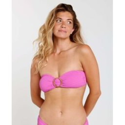 Rip Curl Haut de Maillot de bain Bandeau Custom Rib Super Rose S Female