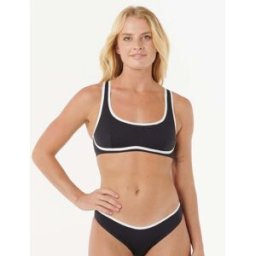Rip Curl Haut de maillot de bain brassière Crop Mirage Fusion Noir XL Female