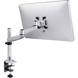 Support de table pour écran SpeaKa Professional SP-1624924 25,4 cm (10) - 76,2 cm (30) réglable en hauteur, inclinable, mobile, rotatif argent-noir