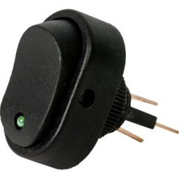 HP Autozubehör 28473 Interrupteur à bascule pour lautomobile 12 V 16 A 1 x Off/On à accrochage 1 pc(s) Piece