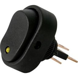 HP Autozubehör 28471 Interrupteur à bascule pour lautomobile 12 V 16 A 1 x Off/On à accrochage 1 pc(s) Piece